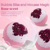 Handmade Bath Bomb Set with Essential Oils and Sea Salt – Moisturizing & Skin Peeling Bubble Ball Gift thumbnail 6