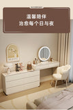 Makeup Vanity Dressing Table with Stool and Mirror – Modern Nordic Bedroom Dresser with Storage Drawers thumbnail 10