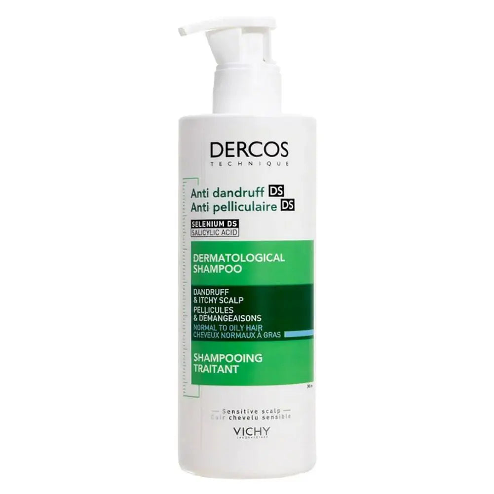 Vichy Anti-Dandruff & Anti-Itch Shampoo – Nourishing, Refreshing, and Soothing for Damaged Hair & Scalp