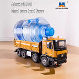 536 12-Channel 1:14 Alloy Remote Control 8-Wheel Heavy-Duty Engineering Dump Truck Toy with Lights thumbnail 3