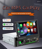 1Din 7'' Retractable Car Stereo with Wireless CarPlay & Android Auto, Bluetooth, FM, USB, AUX thumbnail 10