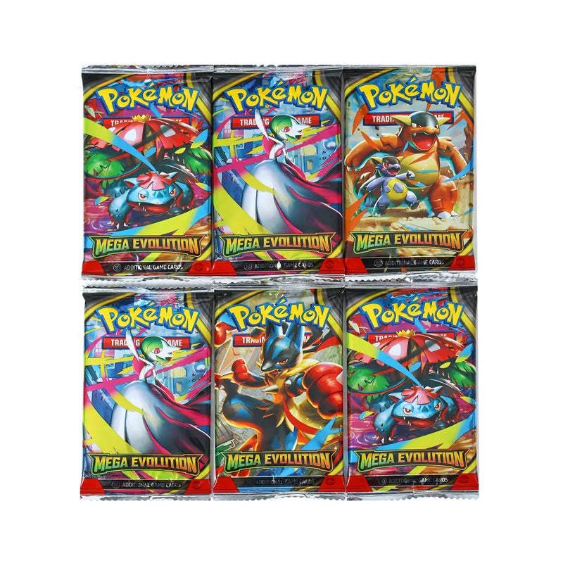 360Pcs Pokemon Card Mega Evolution Lucario Prismatic English Booster Battle Trading Cards