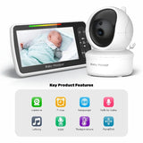 Babystar 5" Video Baby Monitor with Remote Pan-Tilt-Zoom Camera and Two-Way Audio thumbnail 8