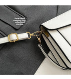 Women’s High-End Pure Color Square Shoulder Bag – Multi-Layer Minimalist Commuter Handbag thumbnail 9