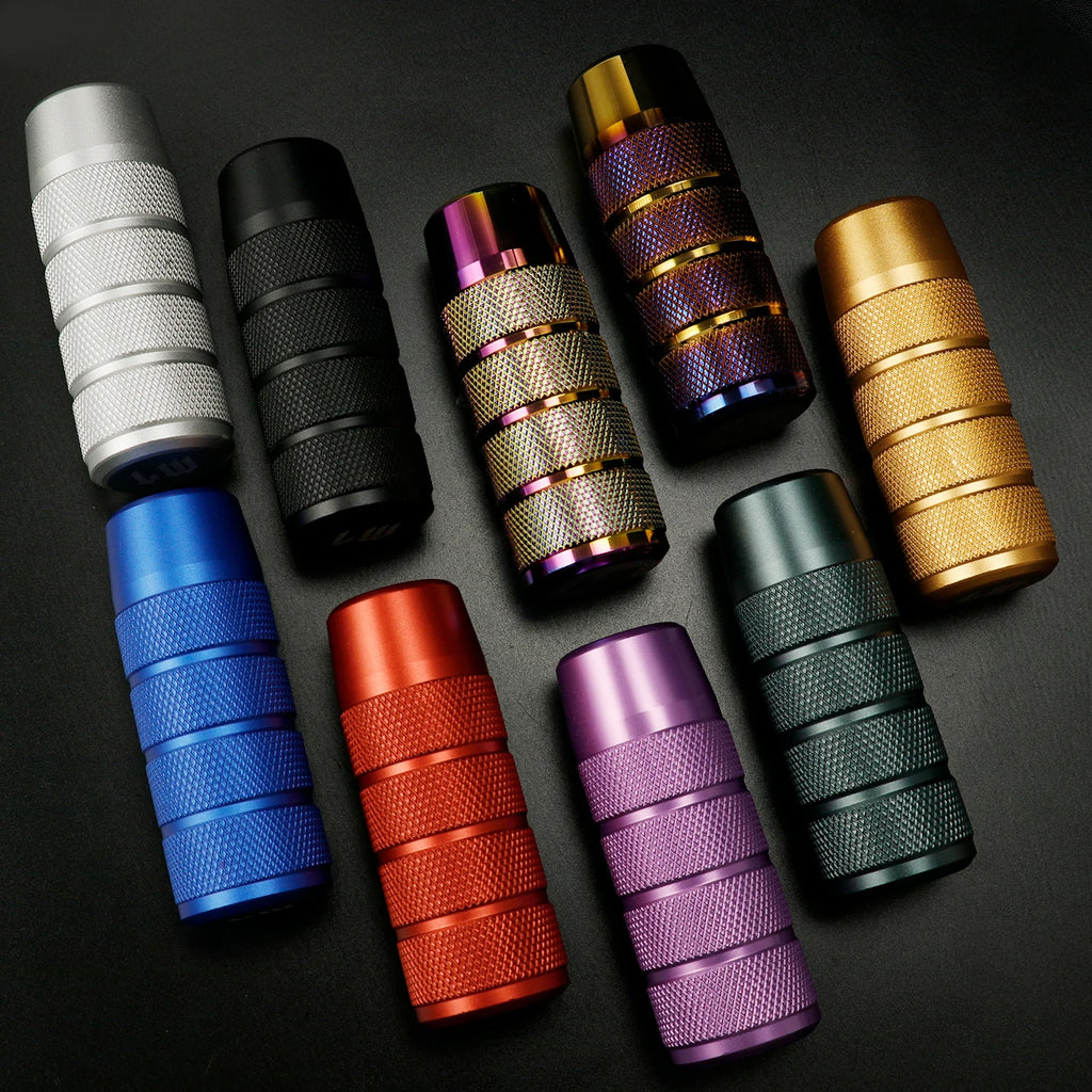 LW 95mm Aluminum Anti-Skid Car Gear Shift Knob – Universal Shifter Lever Head with 8mm 10mm 12mm Adapters – 9 Colors