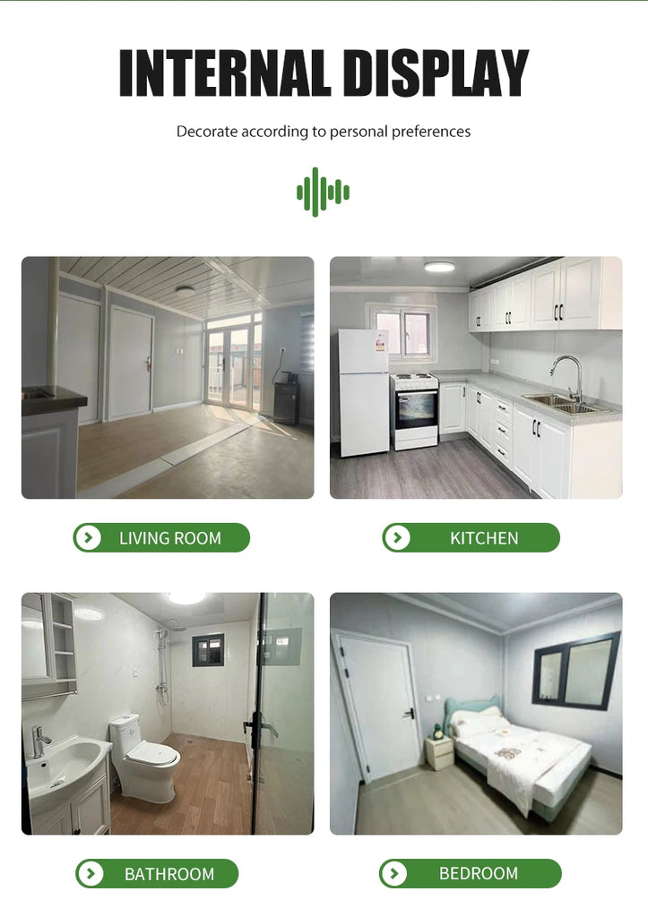 20ft Double Wing Expandable Container House – Modern Prefabricated Mobile Home