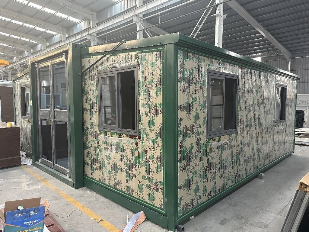 Expandable Prefab Container House Foldable Steel Tiny Home 20ft / 30ft / 40ft Customizable