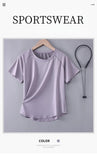 DRUR Women’s Breathable Yoga & Gym T-Shirt – Quick Dry Short Sleeve Workout Top thumbnail 7