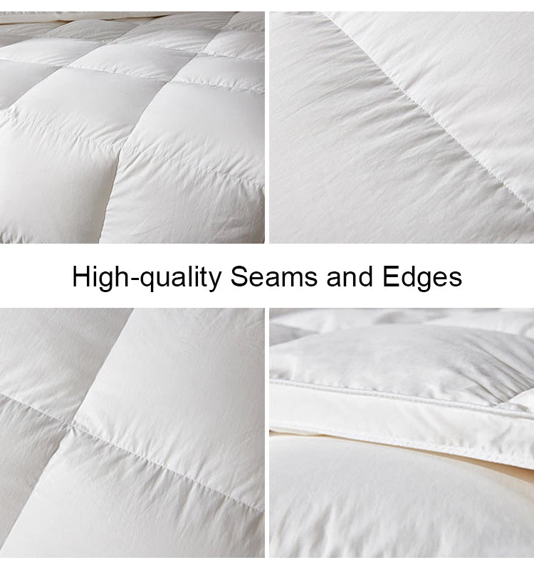 Goodnight Kiss 100% White Goose Down Comforter – Soft Luxury Warm Duvet for Winter, Spring & Autumn