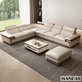 MINGDIBAO Italian Genuine Leather L-Shaped Sofa Set with Adjustable Headrests, Bluetooth Speaker & Wireless Charging thumbnail 21