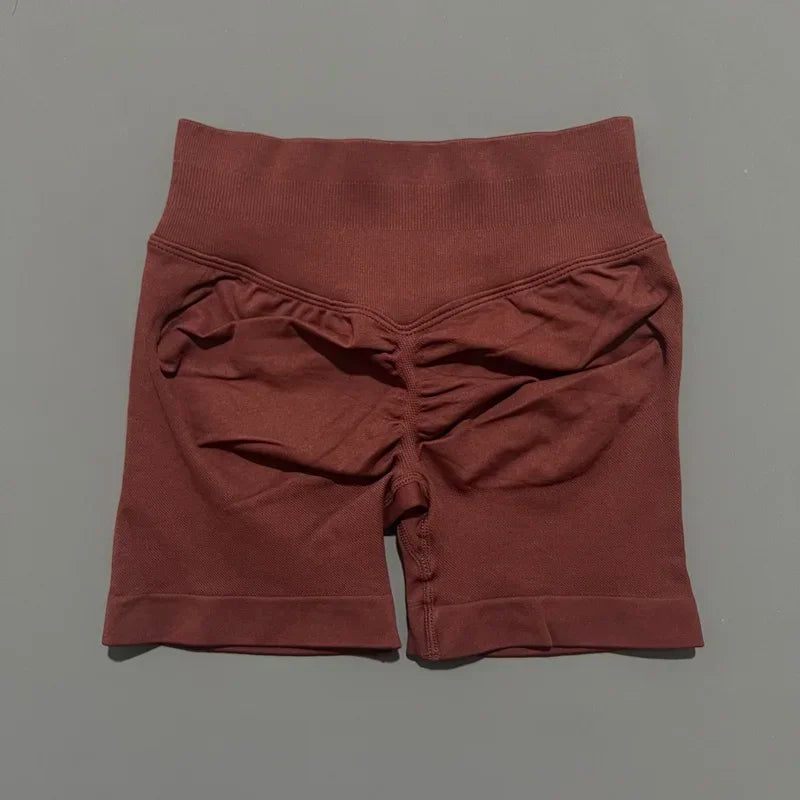 Women High Waist Fitness Shorts – Yoga, Gym, Running Sportswear