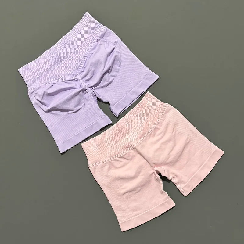 Women High Waist Fitness Shorts – Yoga, Gym, Running Sportswear