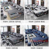 Linlamlim Modern Sectional Sofa Set with Chaise Lounge, Bluetooth Speakers & USB Charging Ports thumbnail 22
