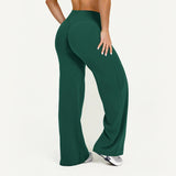 Women’s Flared Yoga Leggings – High-Waist Seamless Wide-Leg Fitness Pants thumbnail 15