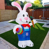 6ft LED Inflatable Easter Bunny with Eggs – Luminous Garden Decoration thumbnail 3