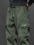 Men’s Casual Elastic Waist Jogger Pants – Spring & Autumn Stretch Straight Fit with Drawstring and Pockets thumbnail 3