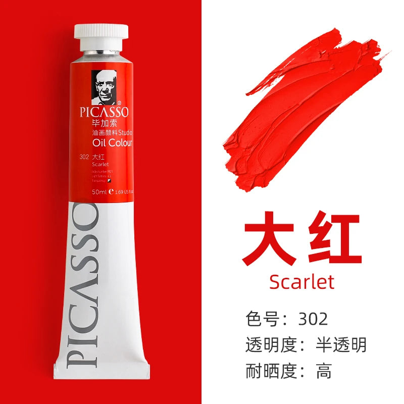170ml Phoenix Large Tube Oil Paint – Non-Toxic, High Tint Strength, Mixable Artist Paint for Canvas & DIY Art