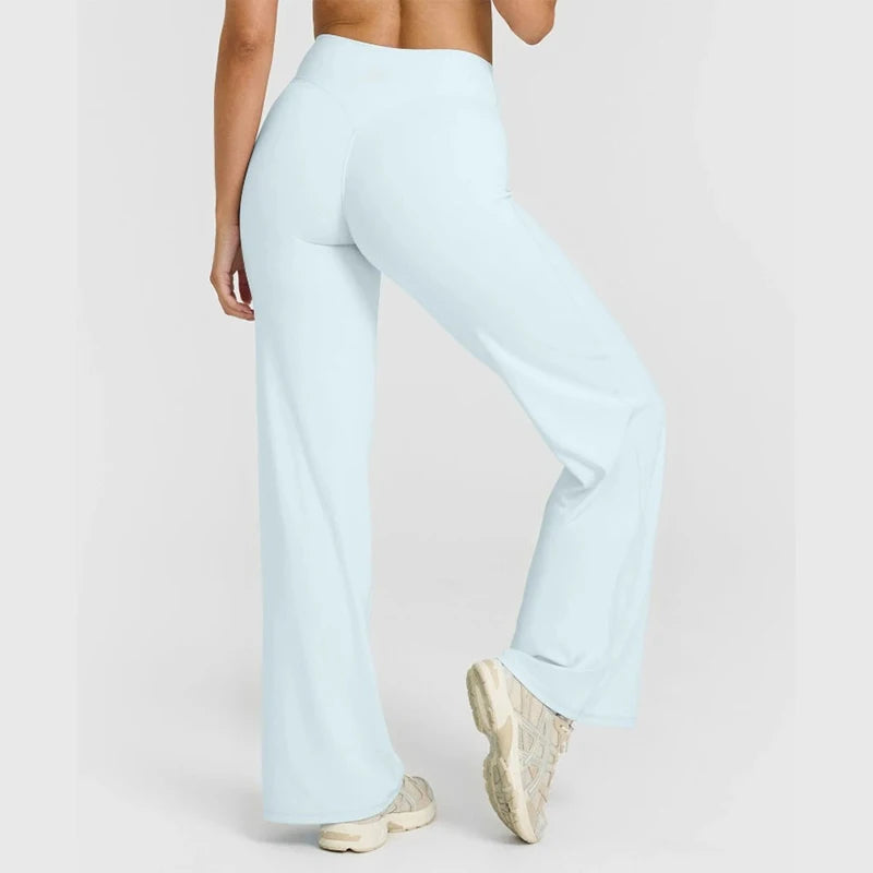 Straight Leg Ultra-Soft Butter Fabric Yoga Pants for Women – Mid-Waist Sports Leggings
