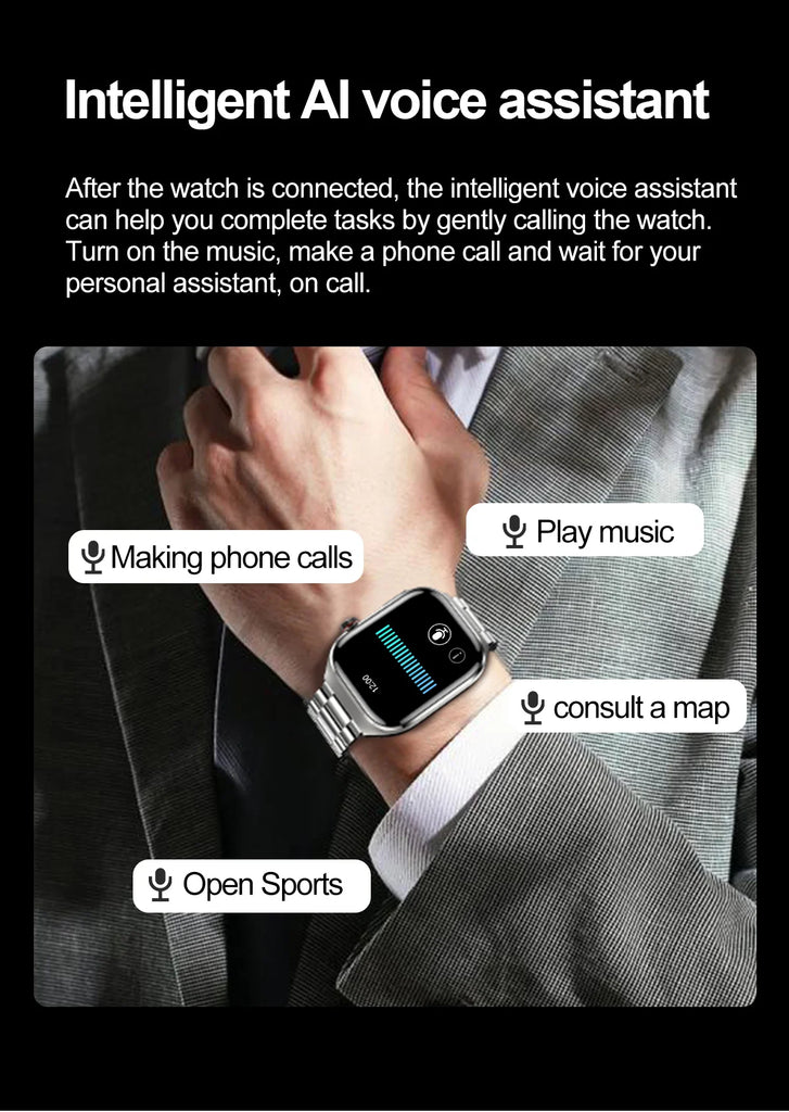 GUHUAVMI Micro Physical Examination Smart Watch with ECG, Uric Acid & Five-Organ Health Monitoring