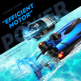 HJ808 RC Battery Boat 2.4GHz 25km/h High-Speed Remote Control Racing Ship Model Toy thumbnail 3