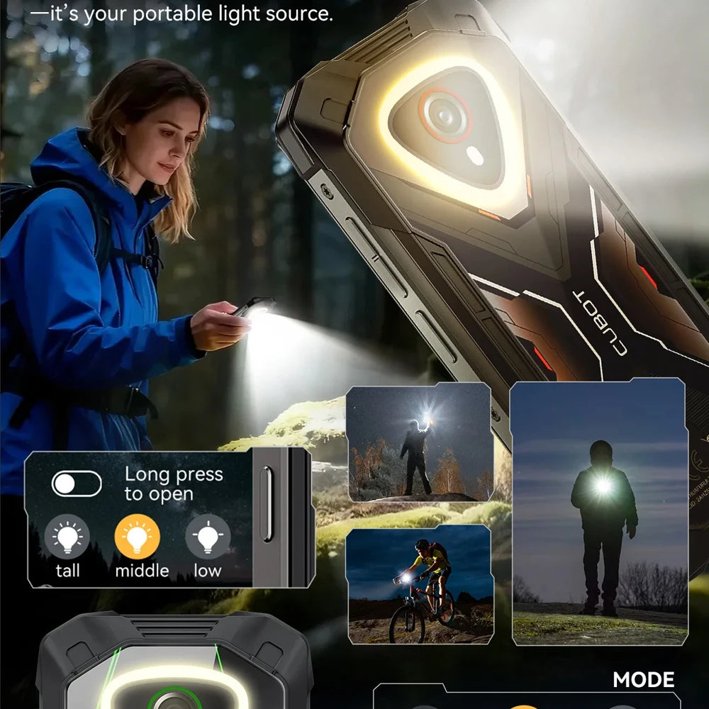Cubot KingKong MINI 4 Rugged Smartphone 4.7" Android 15, Up to 20GB RAM + 256GB ROM, 48MP Camera, 4700mAh, NFC, IP68/IP69K, Mini Cellphone
