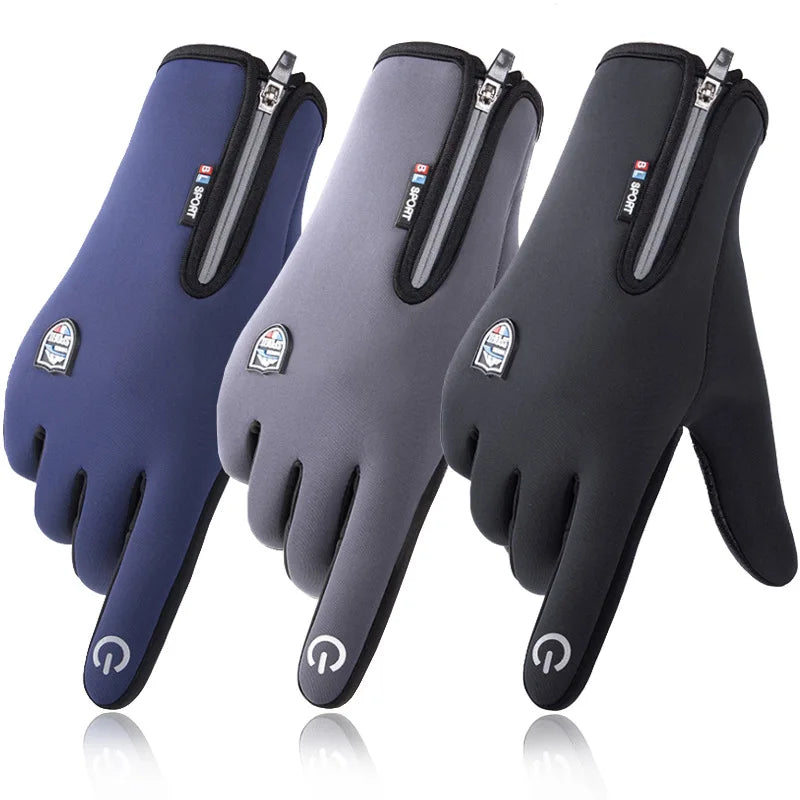 Touchscreen Fleece Warm Gloves – Waterproof, Windproof, Non-Slip Winter Gloves for Men & Women