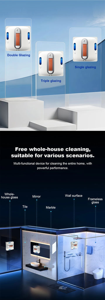 Liectroux S11 Window Vacuum Robot Cleaner – 8000Pa Smart Glass, Wall & Tile Cleaning Robot with 4-Way Water Spray