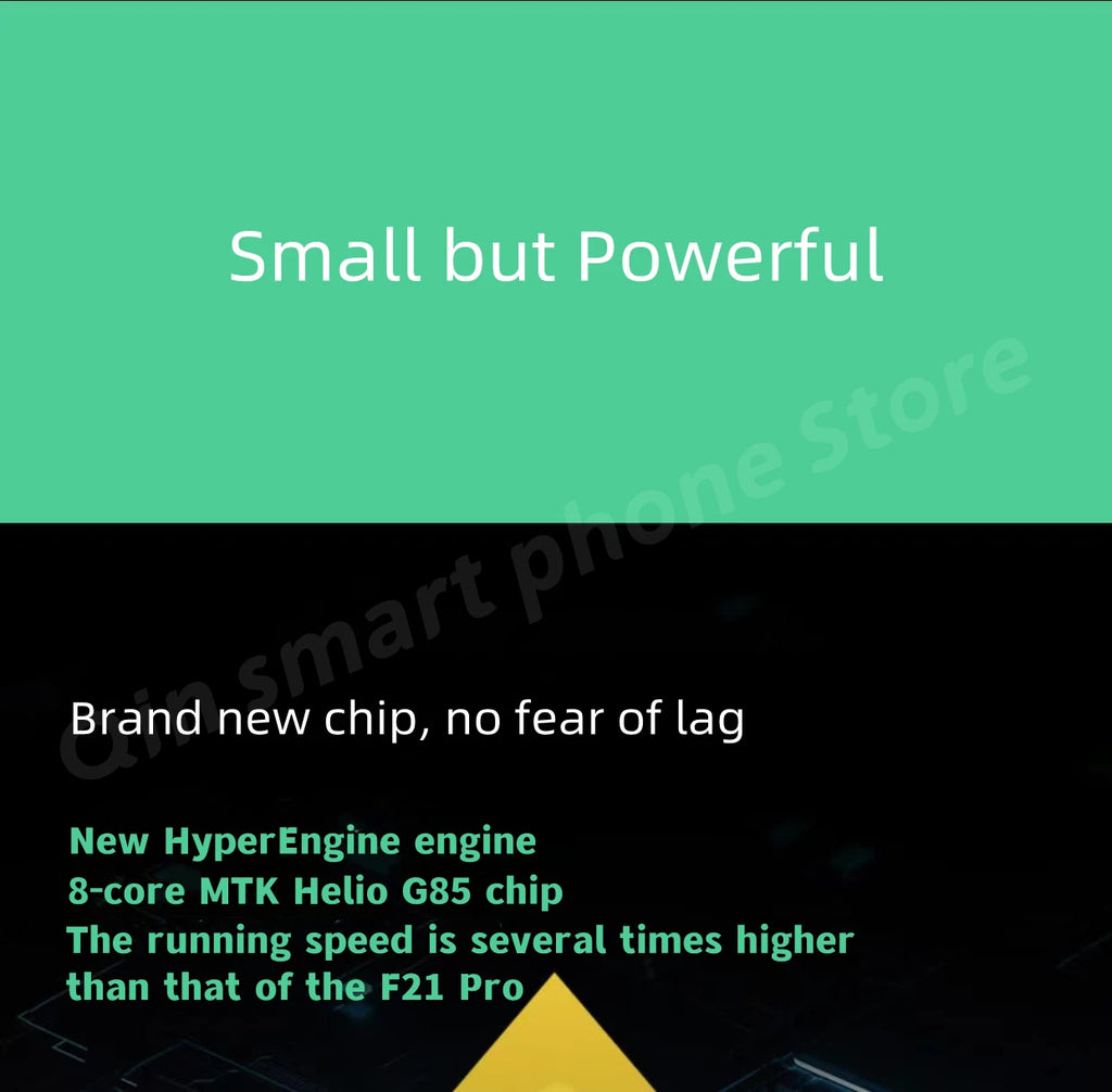 Qin F22 Pro Smart Touch Screen Phone 4GB RAM 64GB ROM Android Global Version 3.5" Display 5G WiFi