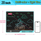 16/20 Inch Rechargeable LCD Writing Tablet Erasable Multi-Color Drawing Board for Kids thumbnail 11