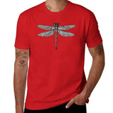 Men’s Dragonfly Print T-Shirt – Quick-Dry Cotton Casual Tee thumbnail 19