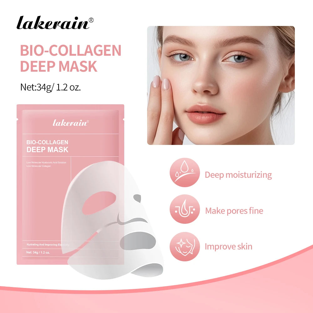 Bio-Collagen Deep Face Mask Overnight Hydrating Pore Minimizing Brightening Treatment 34g