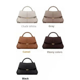 Women’s Pleated Faux Leather Handbag – Luxurious Texture Shell Shoulder Bag thumbnail 11