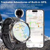 KAVSUMI X3 Outdoor GPS Smartwatch Ultra 2025 1000mAh AMOLED Display 10ATM Waterproof Bluetooth Call Sports Watch thumbnail 2