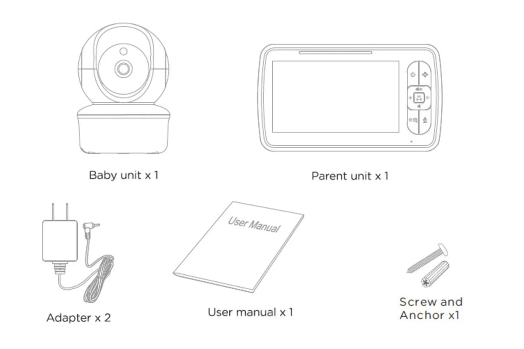 Babystar 5" Video Baby Monitor with Remote Pan-Tilt-Zoom Camera and Two-Way Audio