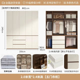 Luxury Nordic Modern Metal Wardrobe with Storage Drawers – Adult Bedroom Closet Furniture thumbnail 36