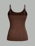 4-Pack Women’s Solid Color Camisole Tank Tops – Adjustable Strap Sleeveless Summer Vests thumbnail 14