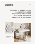 Mirror Drawers Vanity Table with Chair – Modern Bedroom Makeup Storage Organizer thumbnail 10