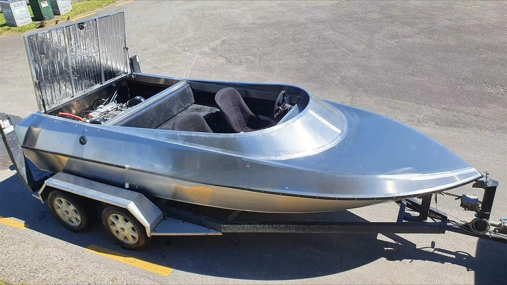 Fully Welded Aluminum Jet Ski Boat Hull Kit – 12ft Sports Yacht for River Racing