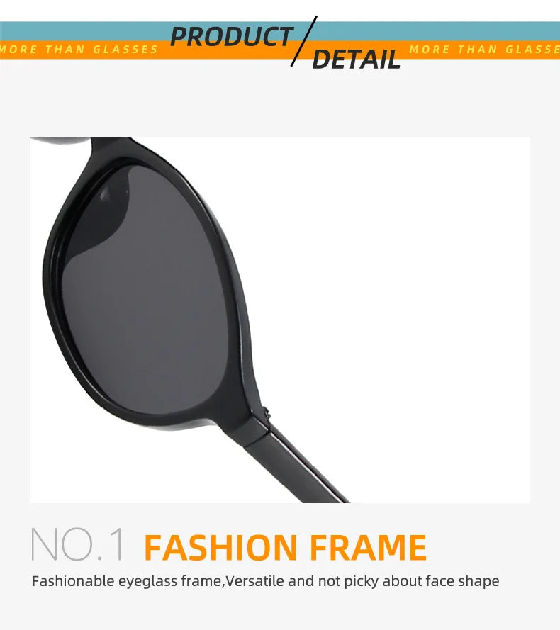 Retro Oval Cat Eye UV400 Sunglasses for Women – Trendy Small Frame Punk Sun Protection Shades