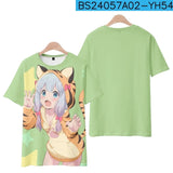 Anime 3D Graphic T-Shirt Unisex Short Sleeve Streetwear Tee for Kids & Adults thumbnail 18