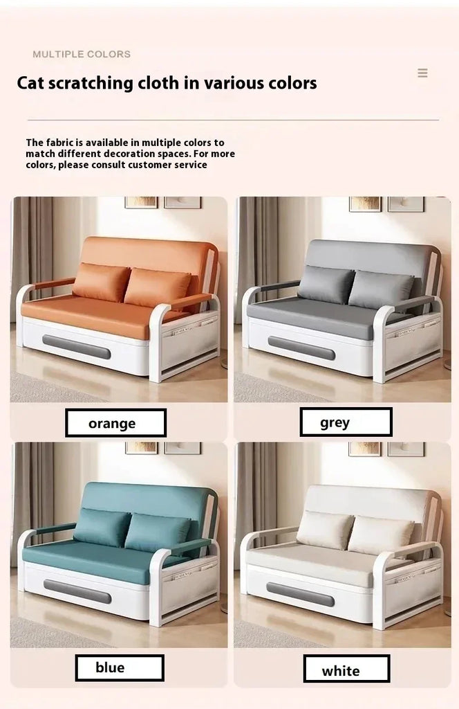 Fresh Foldable Home Sofa Bed – Minimalist Living Room Furniture with Storage