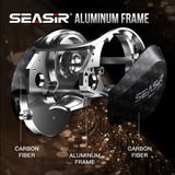 Seasir Salminus Baitcasting Reel – 8.0:1 Gear Ratio | Dual Aluminum Spools | 11+1BB | 12KG Drag Power thumbnail 3