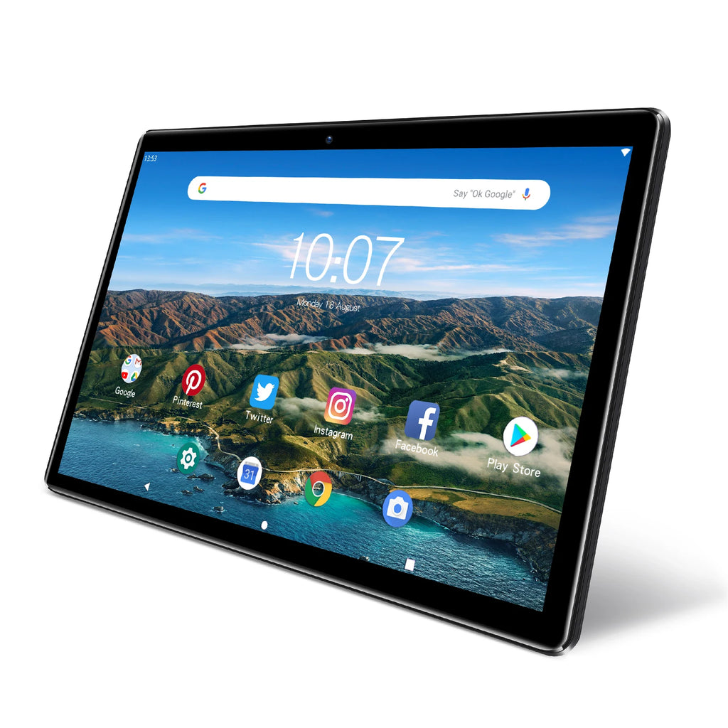 PRITOM 10 Inch Android 13 Tablet PC with SIM Slot, 64GB Storage, Quad Core, 3G Phone Call, GPS, Dual Cameras