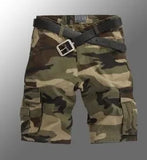 Men’s Vintage Denim Cargo Shorts – Distressed Knee-Length Summer Shorts thumbnail 3