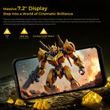 OUKITEL WP60 Rugged Smartphone 7.2” HD+ Display, 10000mAh, 108MP Camera, 48GB+512GB, Android 15, NFC, 120Hz thumbnail 3