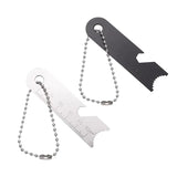 2-Pack Stainless Steel Fire Starter Keychains – Portable Survival Flint & Steel Set thumbnail 7
