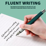 Luxury Flowing Curve Metal Fountain Pen Medium Nib Writing & Calligraphy Set Gift Box thumbnail 3