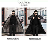 Men’s Detachable Fur One-Piece Winter Coat – Thick Faux Mink Fur Lined thumbnail 13