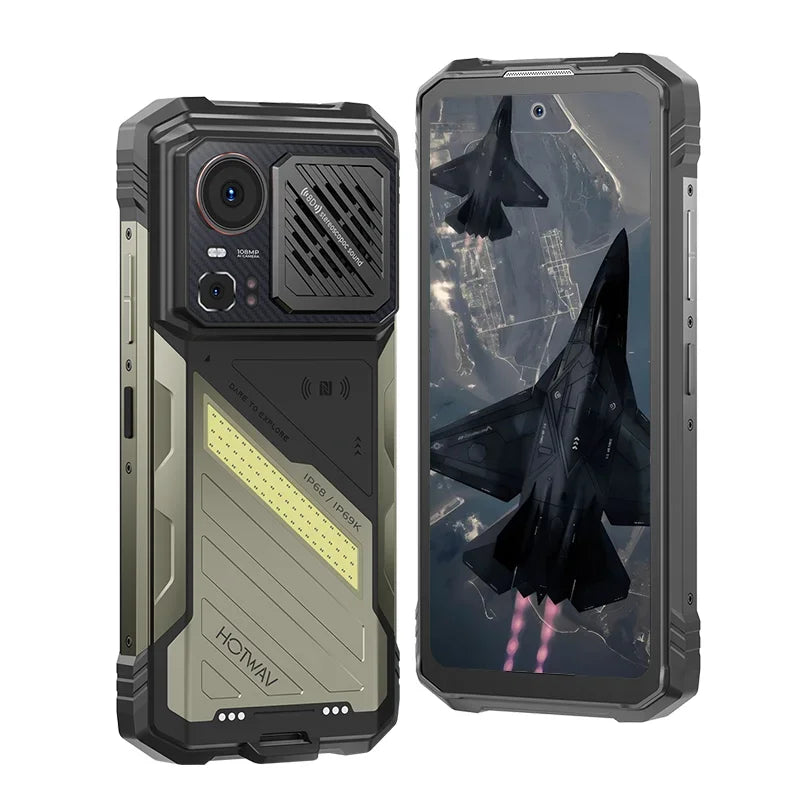 HOTWAV Hyper 8 Ultra Rugged Walkie-Talkie 5G Smartphone 12GB 512GB 12000mAh 108MP NFC Android 15