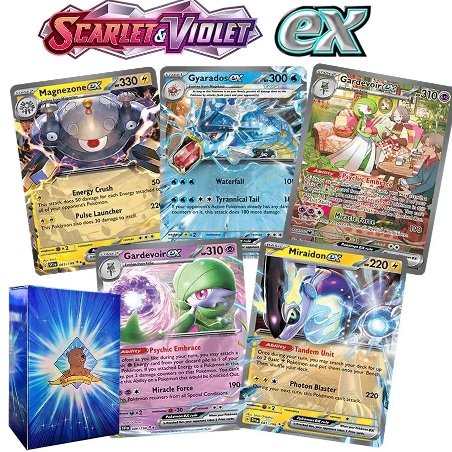 Pokemon Collection Cards Edition – Charizard & Pikachu Flash Cards Game PTCG Hobby Set